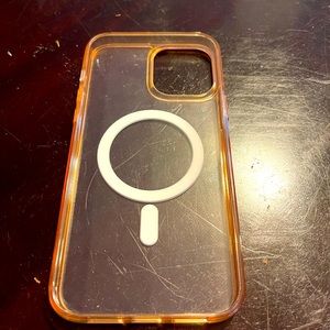 Rose gold clear phone case. iPhone 12 Pro Max